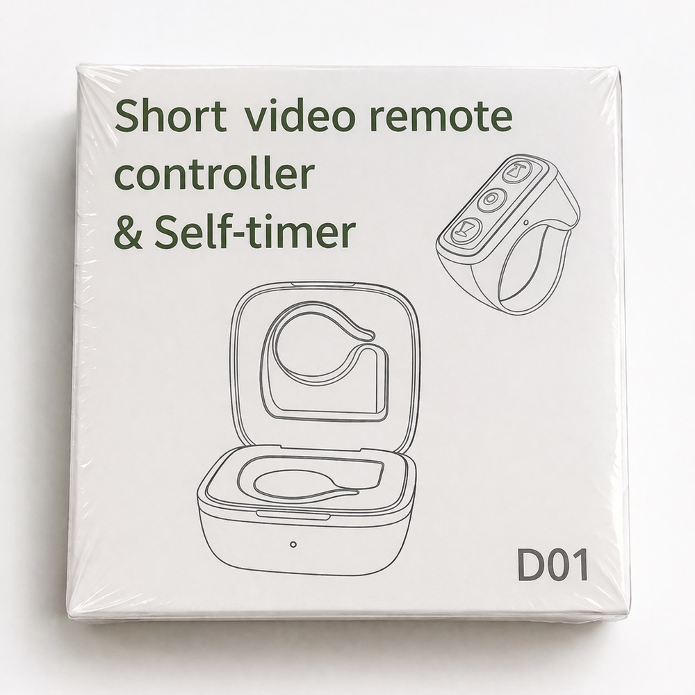 D01 Short Video Remote Controller & Self-Timer - White